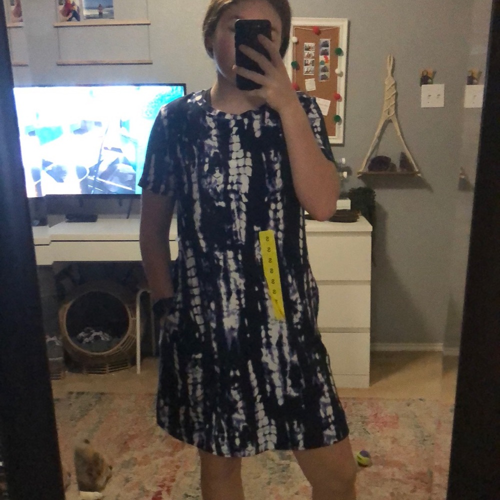 Ellen Tracey blue dress